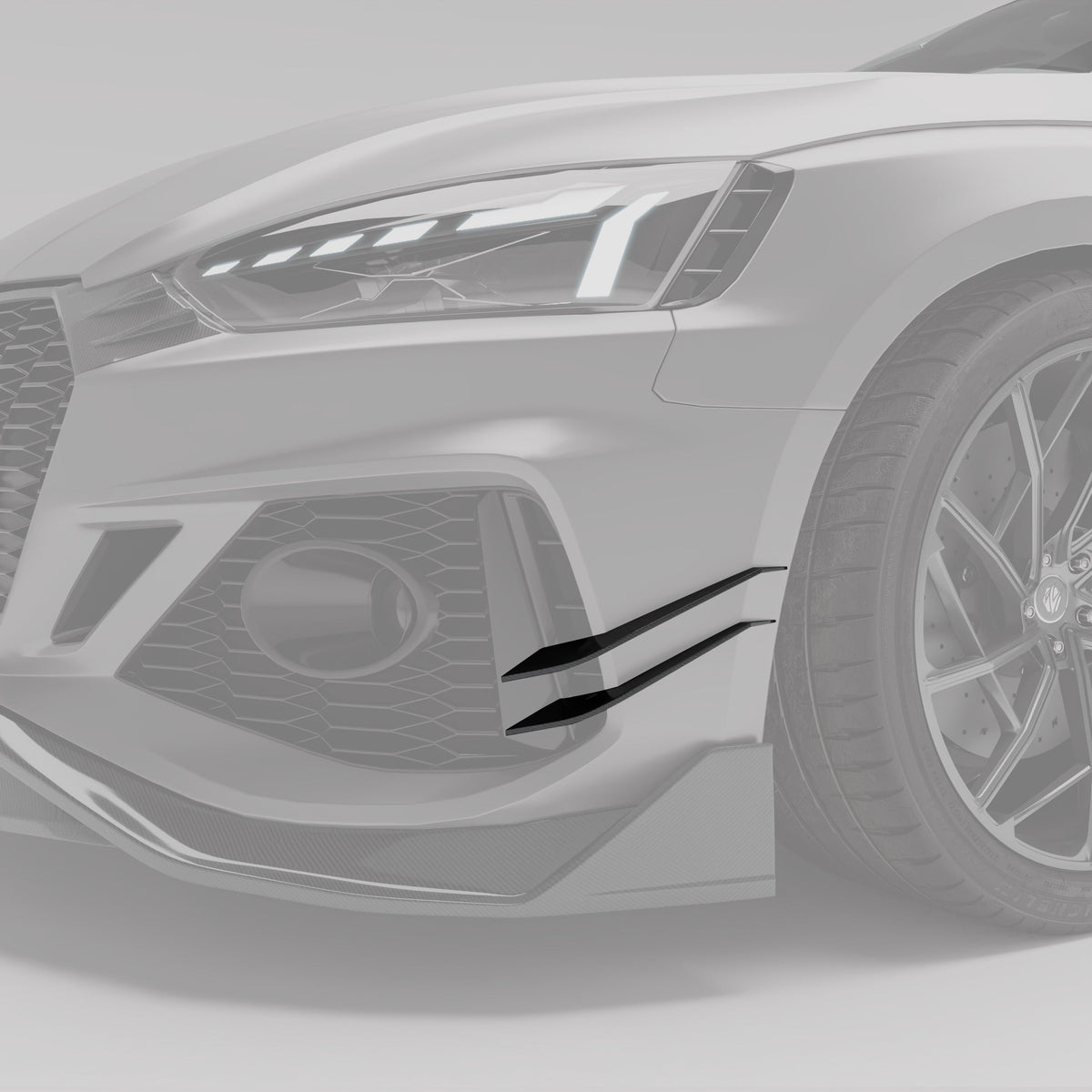 REVOZPORT Audi RS5 Sportback B9.5 Carbon Fibre Canards (2020-2024) - Premium Bespoke AutoWorks