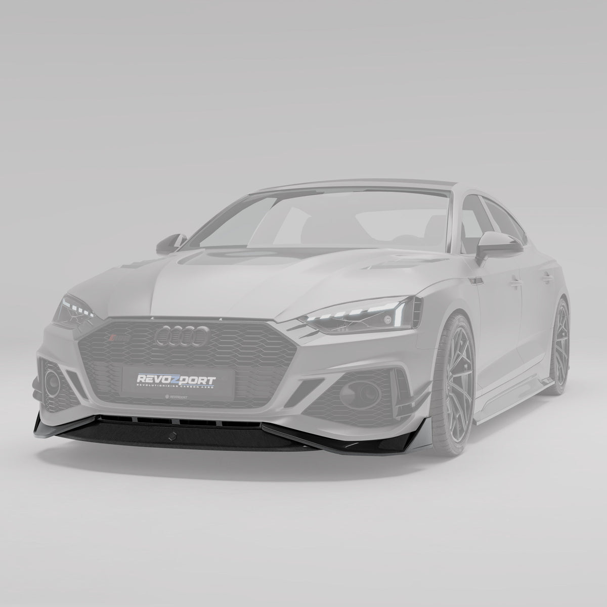 REVOZPORT Audi RS5 Sportback B9.5 Carbon Fibre Front Lip (2020-2024) - Premium Bespoke AutoWorks