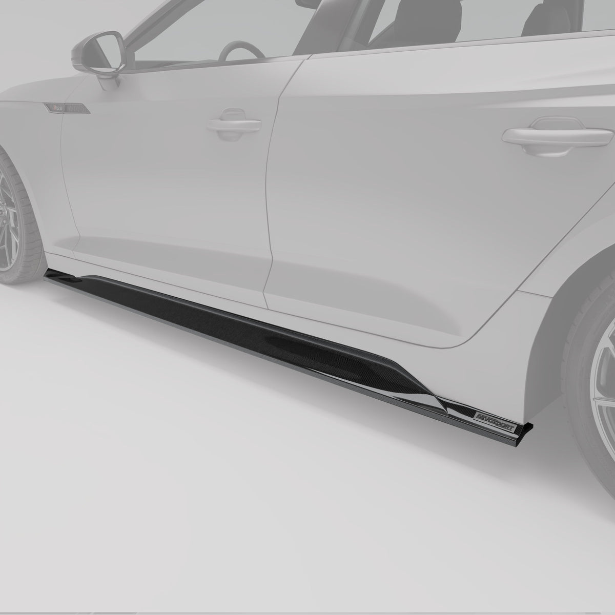 REVOZPORT Audi RS5 Sportback B9.5 Carbon Fibre Side Skirts (2020-2024) - Premium Bespoke AutoWorks