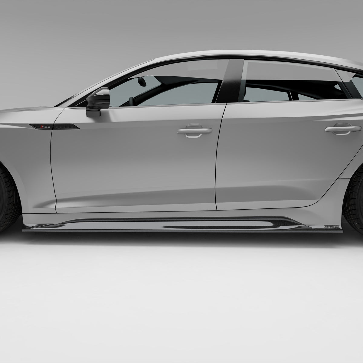 REVOZPORT Audi RS5 Sportback B9.5 Carbon Fibre Side Skirts (2020-2024), image 7 - Premium Bespoke AutoWorks