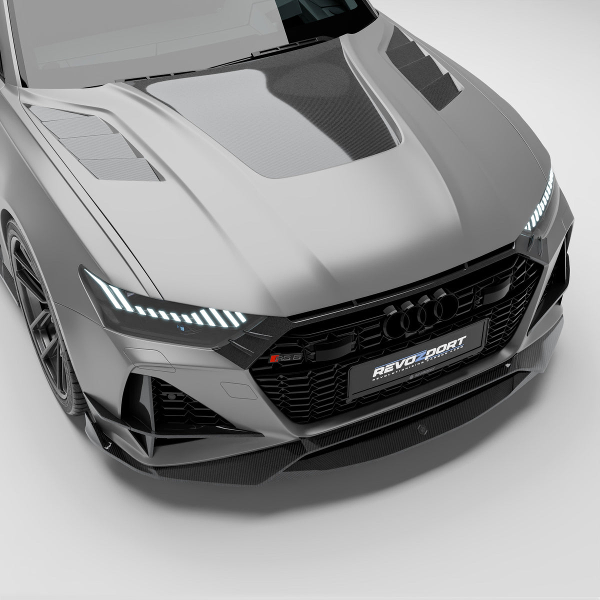 REVOZPORT Audi RS6 Avant C8 Carbon Fibre Bonnet (2020+), image 2 - Premium Bespoke AutoWorks