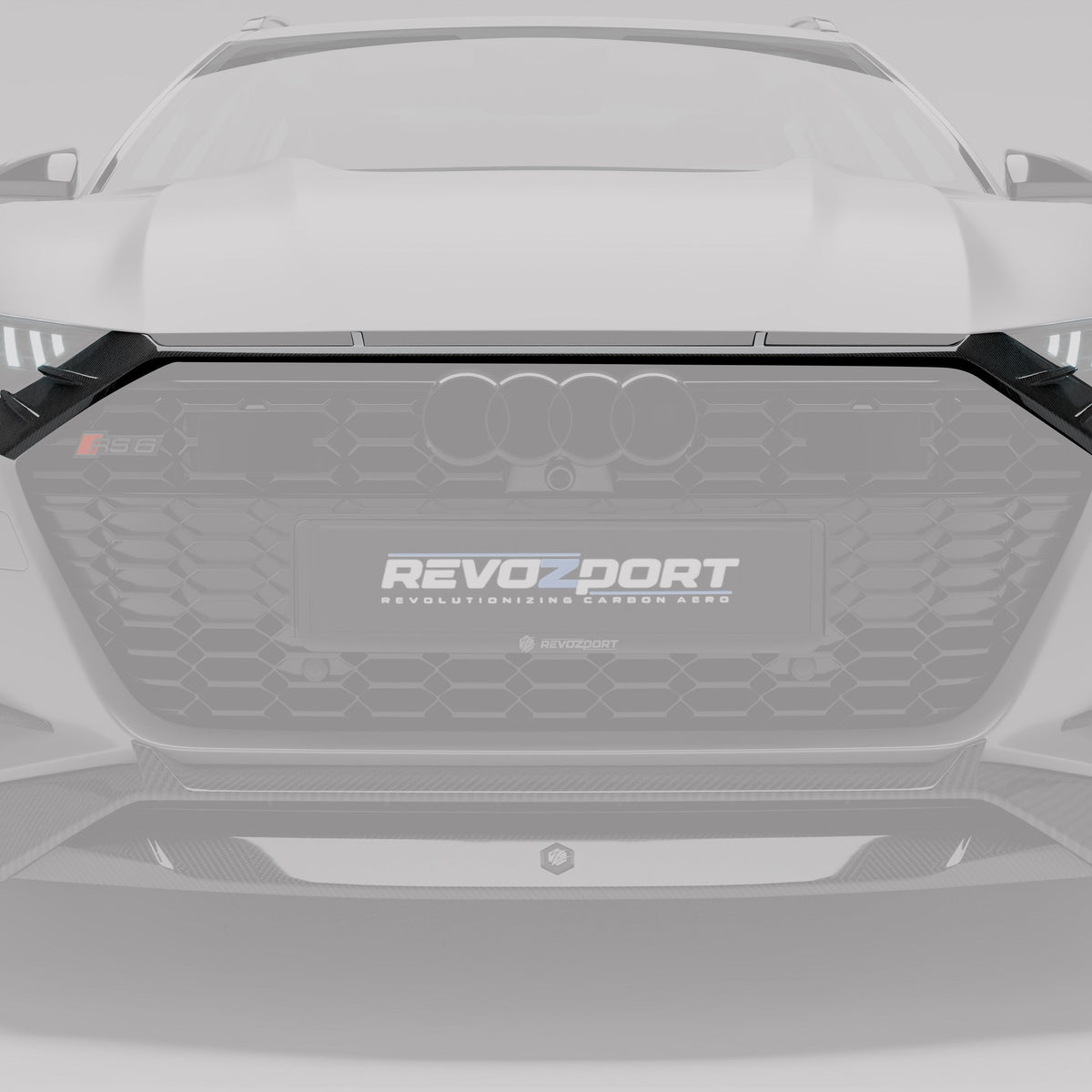 REVOZPORT Audi RS6 Avant C8 Carbon Fibre Front Grille (2020+) - Premium Bespoke AutoWorks