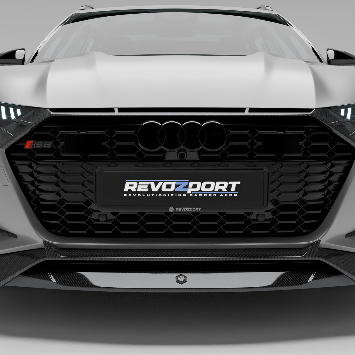 REVOZPORT Audi RS6 Avant C8 Carbon Fibre Front Grille (2020+), image 2 - Premium Bespoke AutoWorks