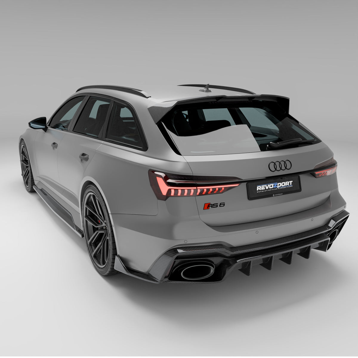 REVOZPORT Audi RS6 Avant C8 Carbon Fibre Roof Spoiler (2020+), image 2 - Premium Bespoke AutoWorks
