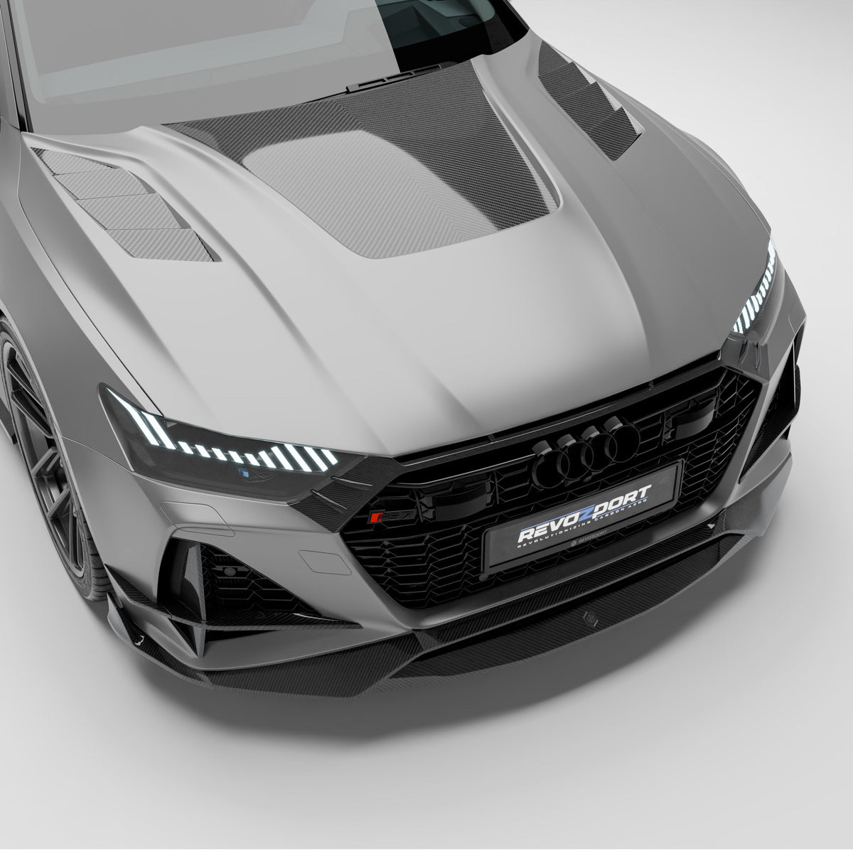 REVOZPORT Audi RS7 Sportback C8 Carbon Fibre Bonnet (2020+), image 2 - Premium Bespoke AutoWorks