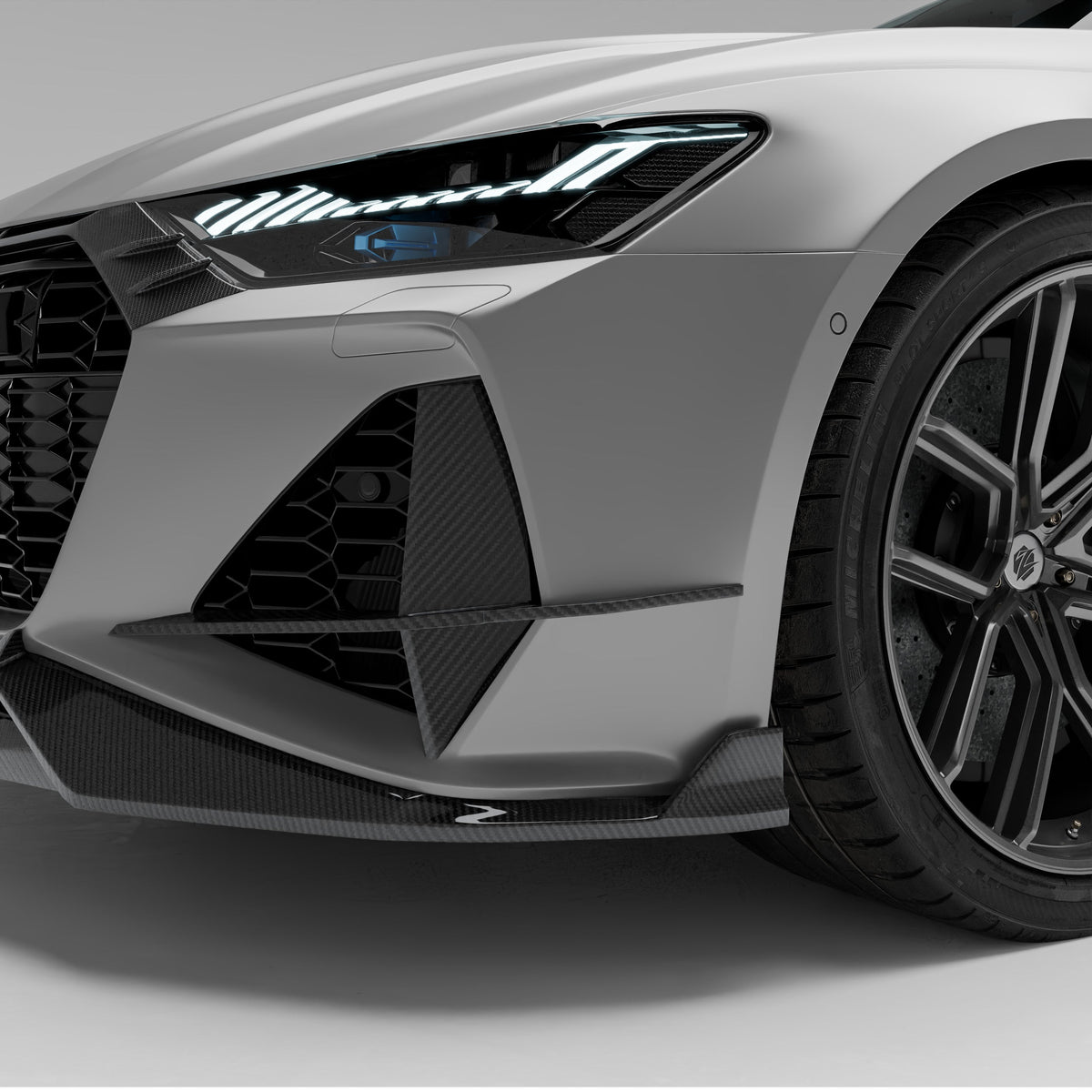 REVOZPORT Audi RS7 Sportback C8 Carbon Fibre Canards (2020+), image 2 - Premium Bespoke AutoWorks