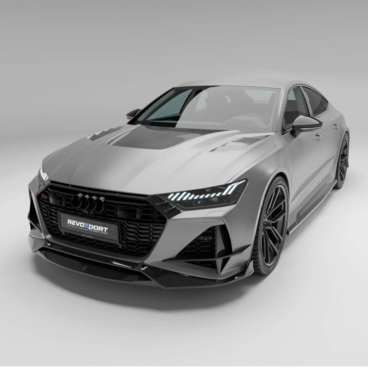 REVOZPORT Audi RS7 Sportback C8 Carbon Fibre Canards (2020+), image 7 - Premium Bespoke AutoWorks