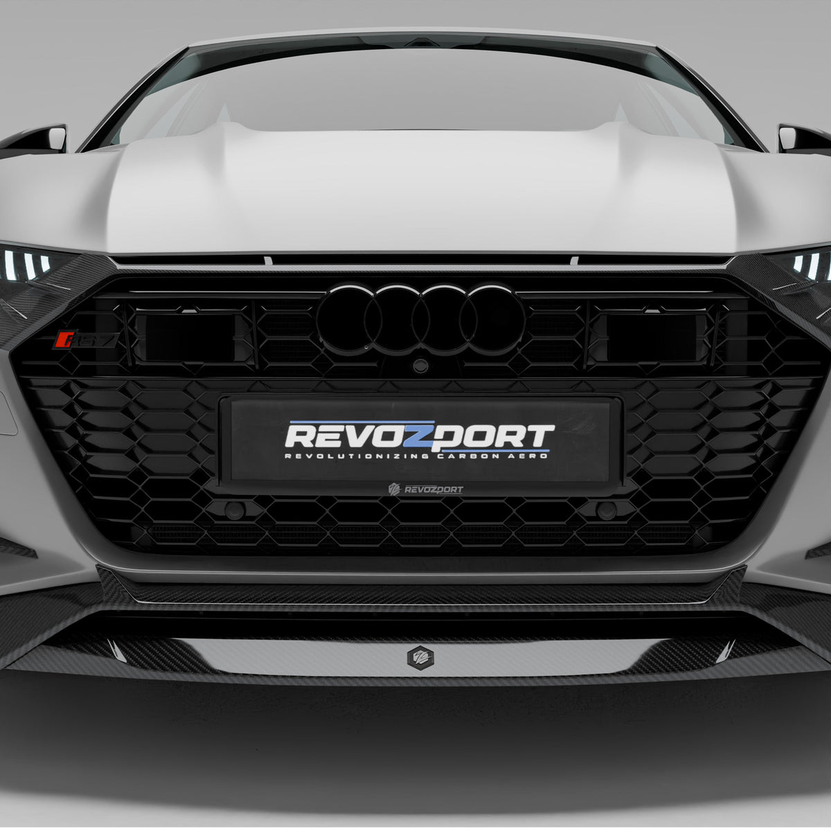 REVOZPORT Audi RS7 Sportback C8 Carbon Fibre Front Grille (2020+), image 2 - Premium Bespoke AutoWorks