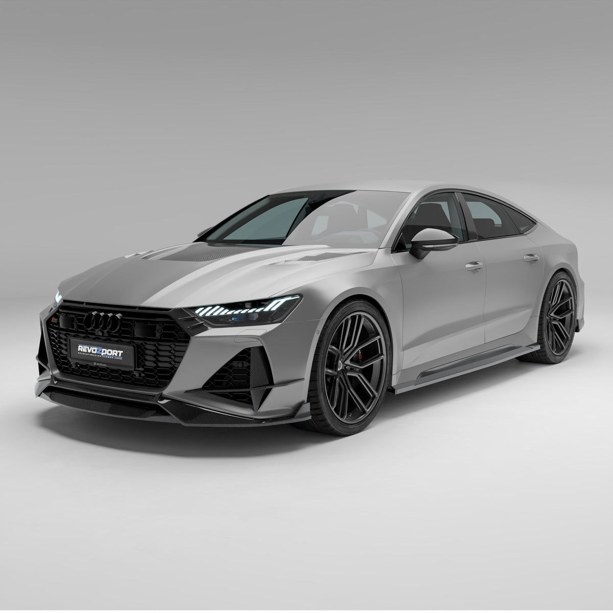 REVOZPORT Audi RS7 Sportback C8 Carbon Fibre Front Lip (2020+), image 7 - Premium Bespoke AutoWorks