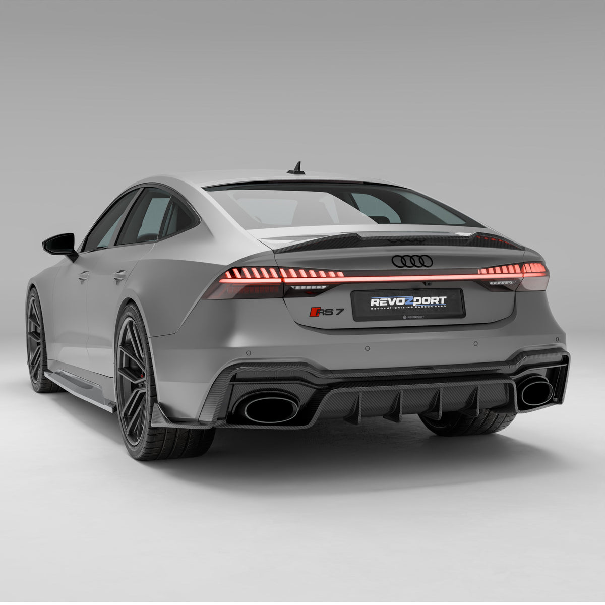 REVOZPORT Audi RS7 Sportback C8 Carbon Fibre Rear Diffuser (2020+), image 7 - Premium Bespoke AutoWorks