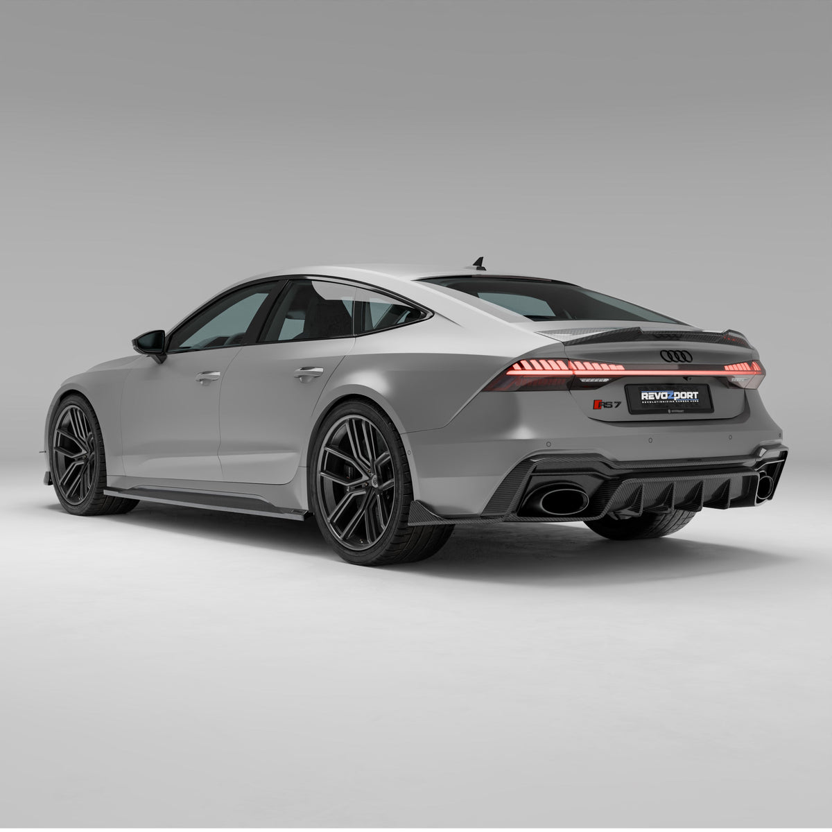 REVOZPORT Audi RS7 Sportback C8 Carbon Fibre Side Skirts (2020+), image 8 - Premium Bespoke AutoWorks
