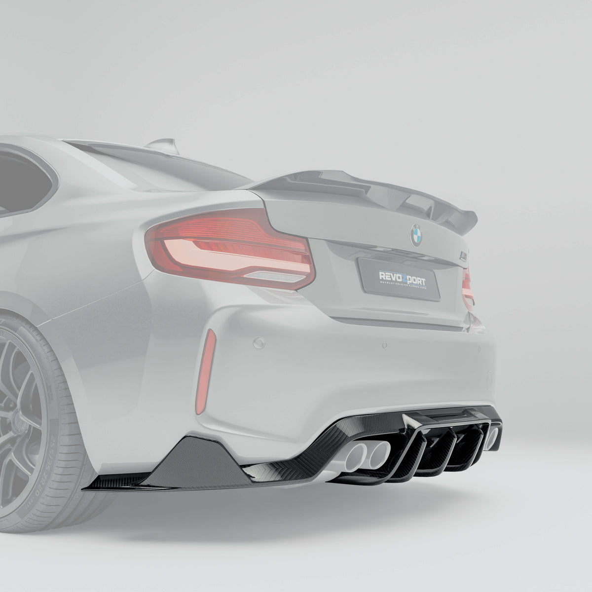 REVOZPORT BMW M2 Competition F87 Carbon Fibre Rear Diffuser (2018-2021) - Premium Bespoke AutoWorks