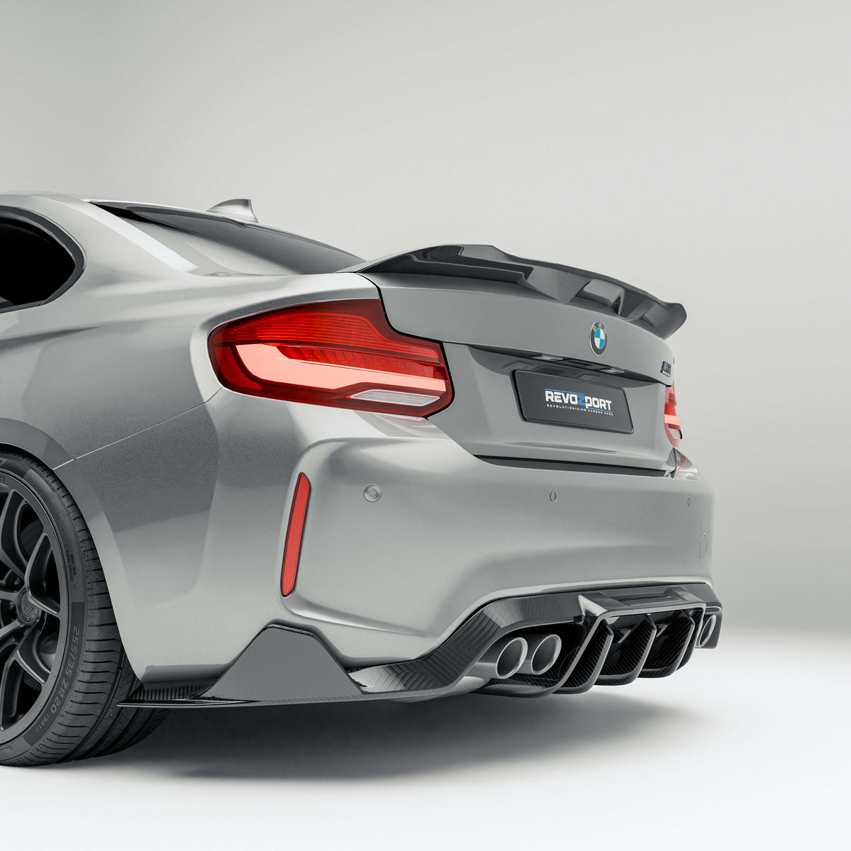 REVOZPORT BMW M2 Competition F87 Carbon Fibre Rear Diffuser (2018-2021), image 2 - Premium Bespoke AutoWorks