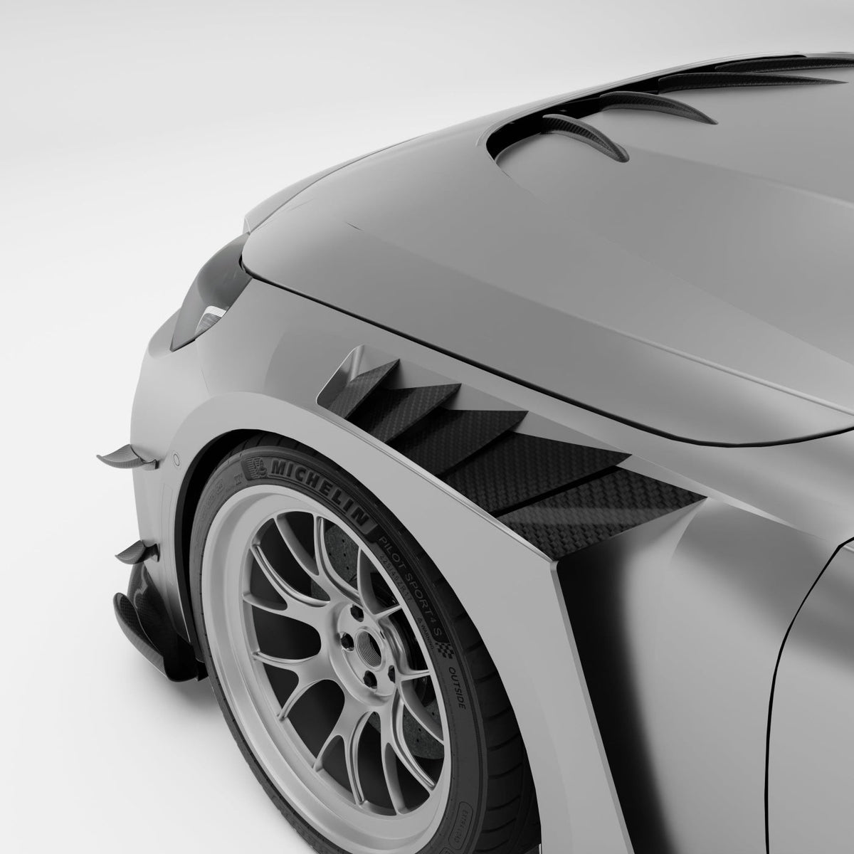REVOZPORT BMW M2 G87 Carbon Fibre Race Front Fenders (2023+) - Premium Bespoke AutoWorks