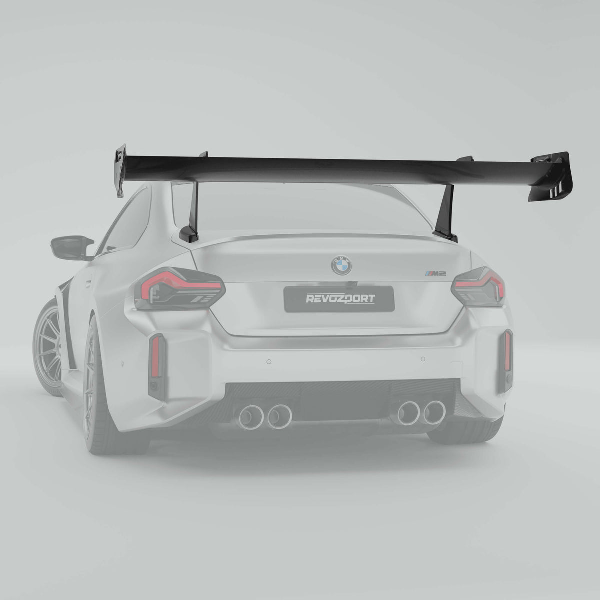 REVOZPORT BMW M2 G87 Carbon Fibre Race Rear Wing (2023+), image 2 - Premium Bespoke AutoWorks