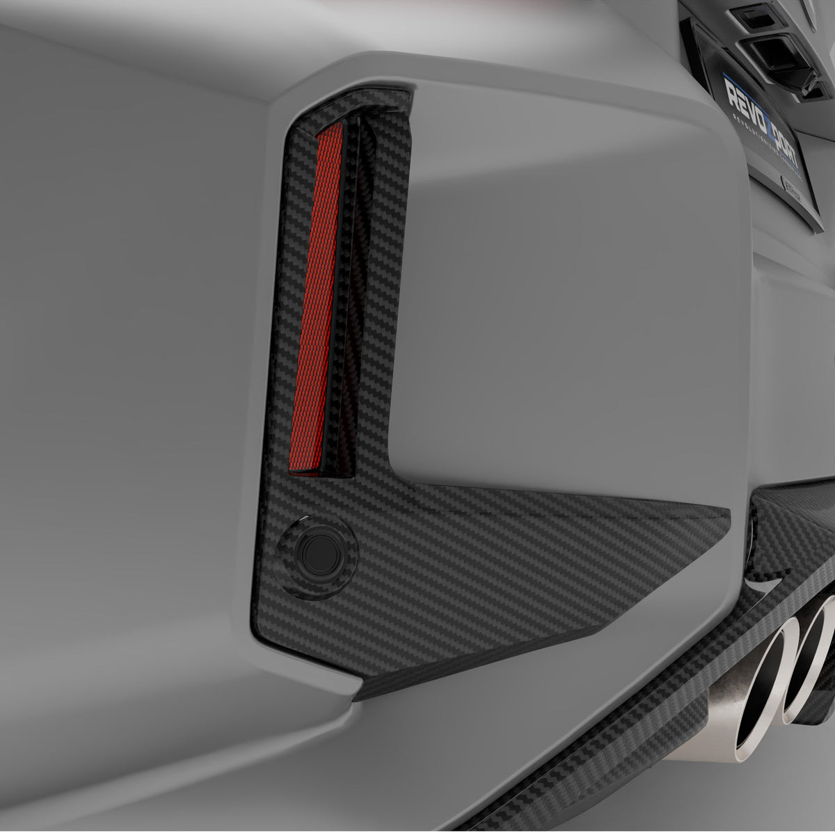 REVOZPORT BMW M2 G87 Carbon Fibre Rear Canards (2023+), image 2 - Premium Bespoke AutoWorks