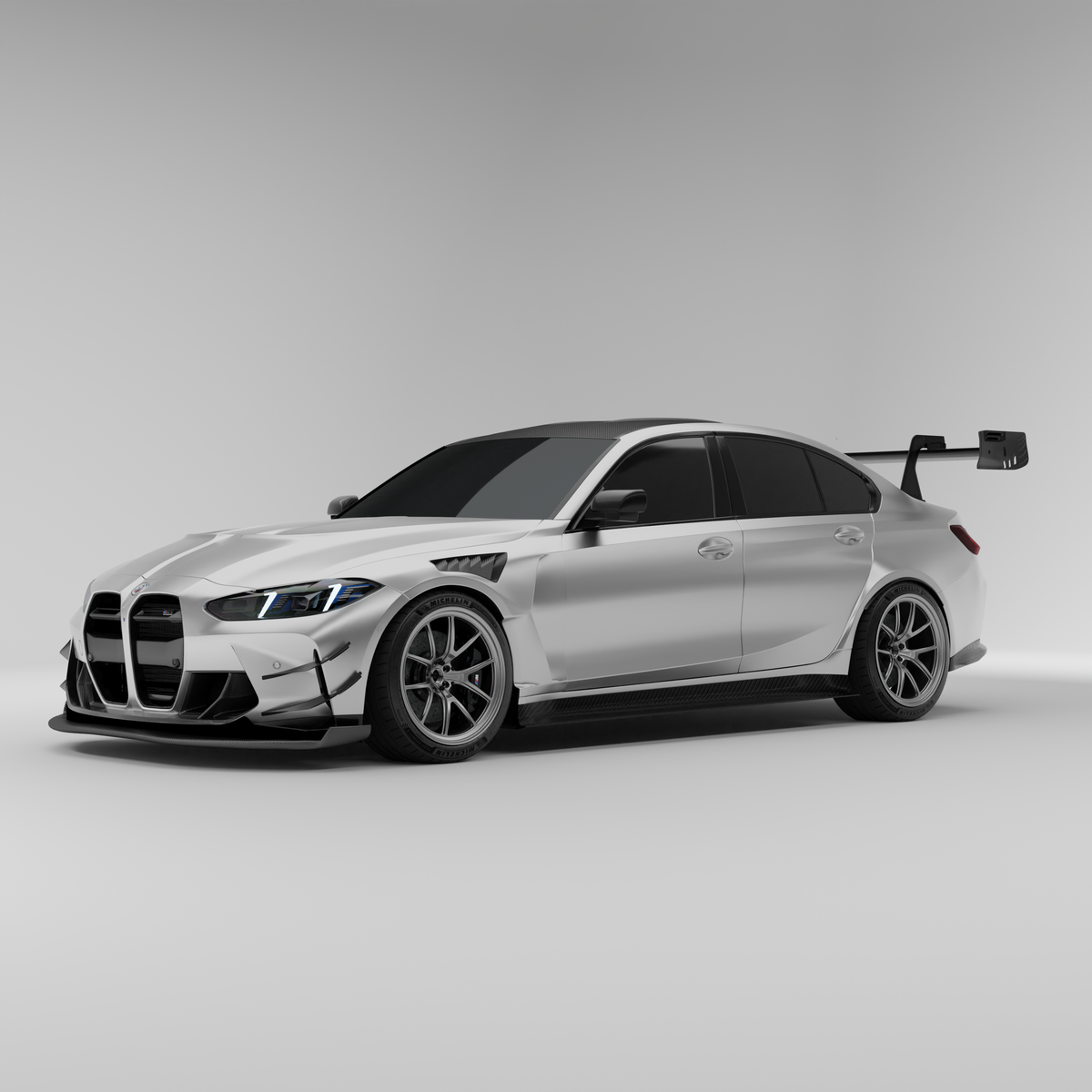 REVOZPORT BMW M3 G80 Carbon Fibre Aero Splitter and Air Dam (2021+), image 11 - Premium Bespoke AutoWorks