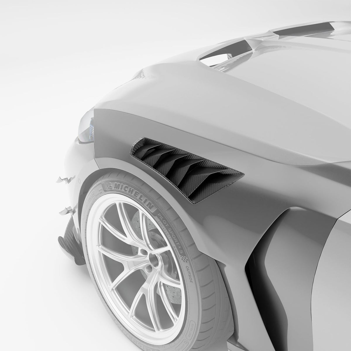REVOZPORT BMW M3 G80 Carbon Fibre Front Fenders (2021+), image 2 - Premium Bespoke AutoWorks