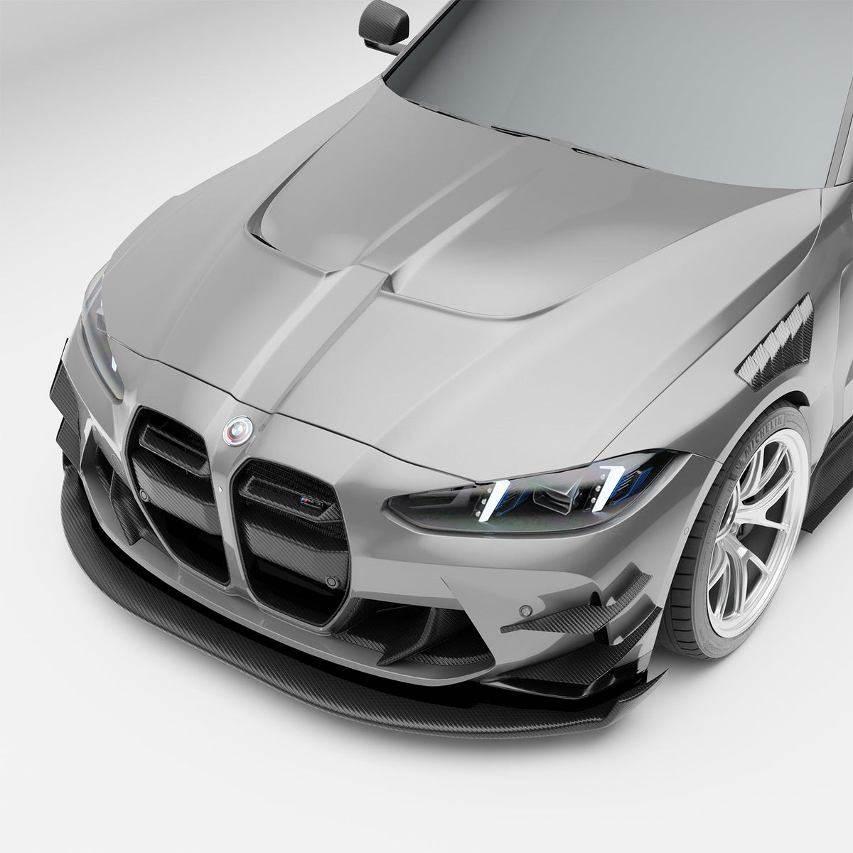 REVOZPORT BMW M3 G80 Carbon Fibre Race Bonnet (2021+) - Premium Bespoke AutoWorks