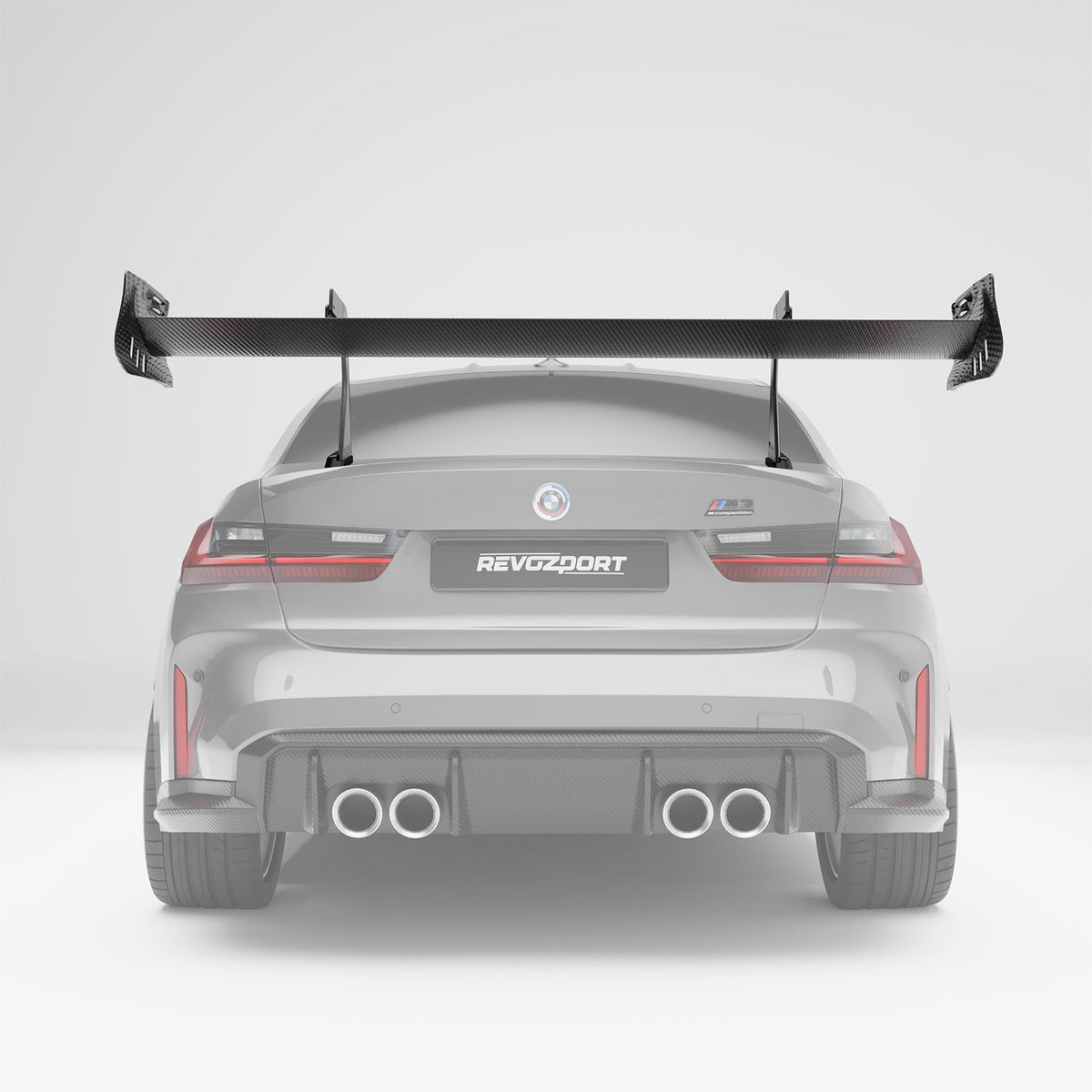 REVOZPORT BMW M3 G80 Carbon Fibre Rear Wing (2021+), image 2 - Premium Bespoke AutoWorks