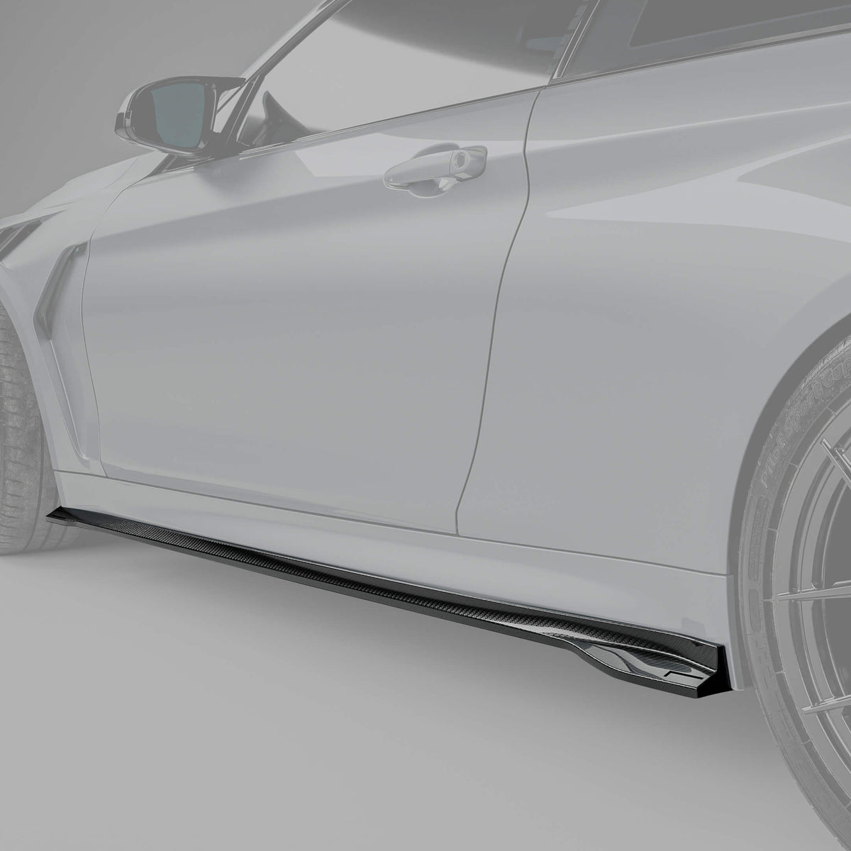 REVOZPORT BMW M4 F82 Carbon Fibre Side Skirts (2014-2020) - Premium Bespoke AutoWorks