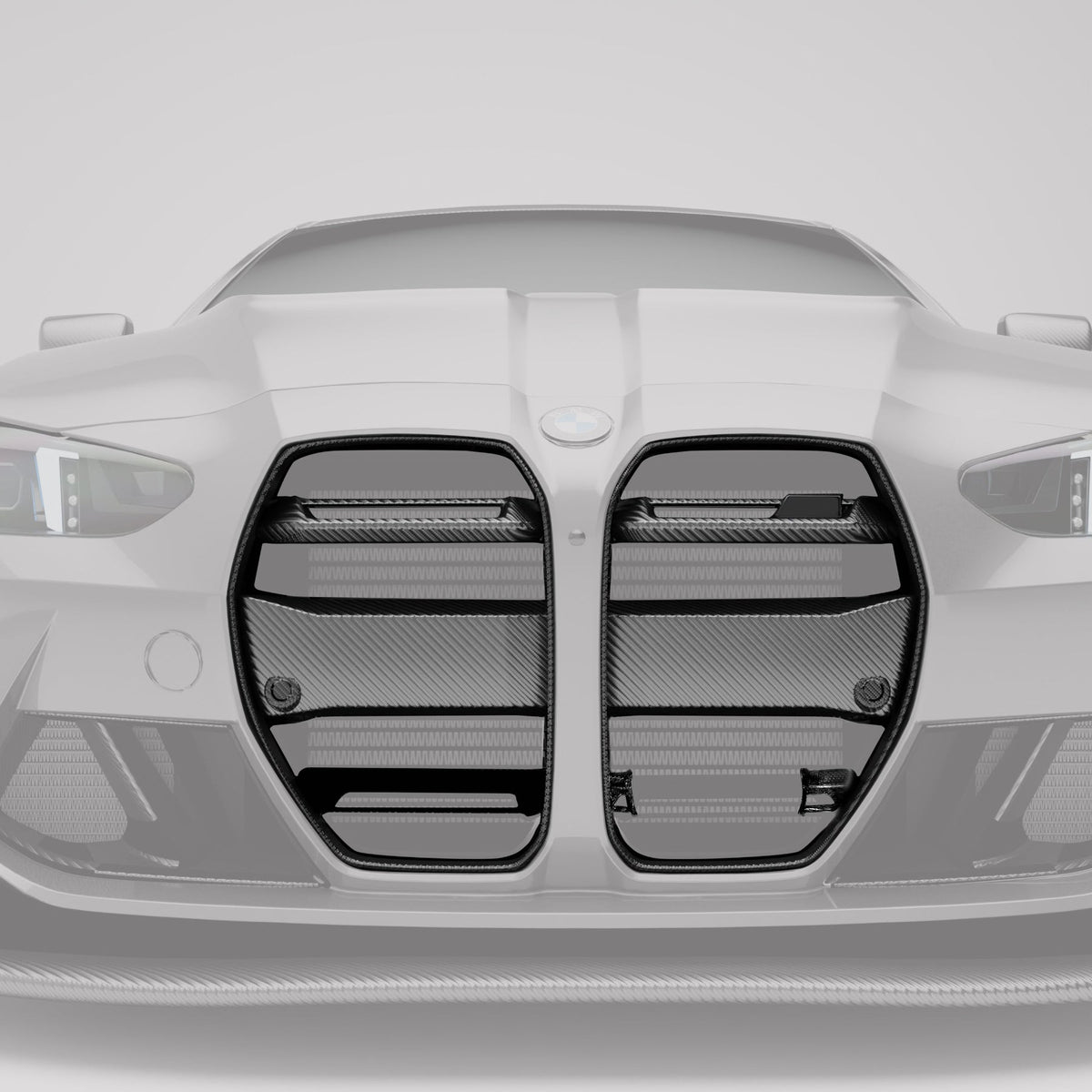 REVOZPORT BMW M4 G82 Carbon Fibre Aero Front Grille for Cars With ACC (2021+), image 2 - Premium Bespoke AutoWorks