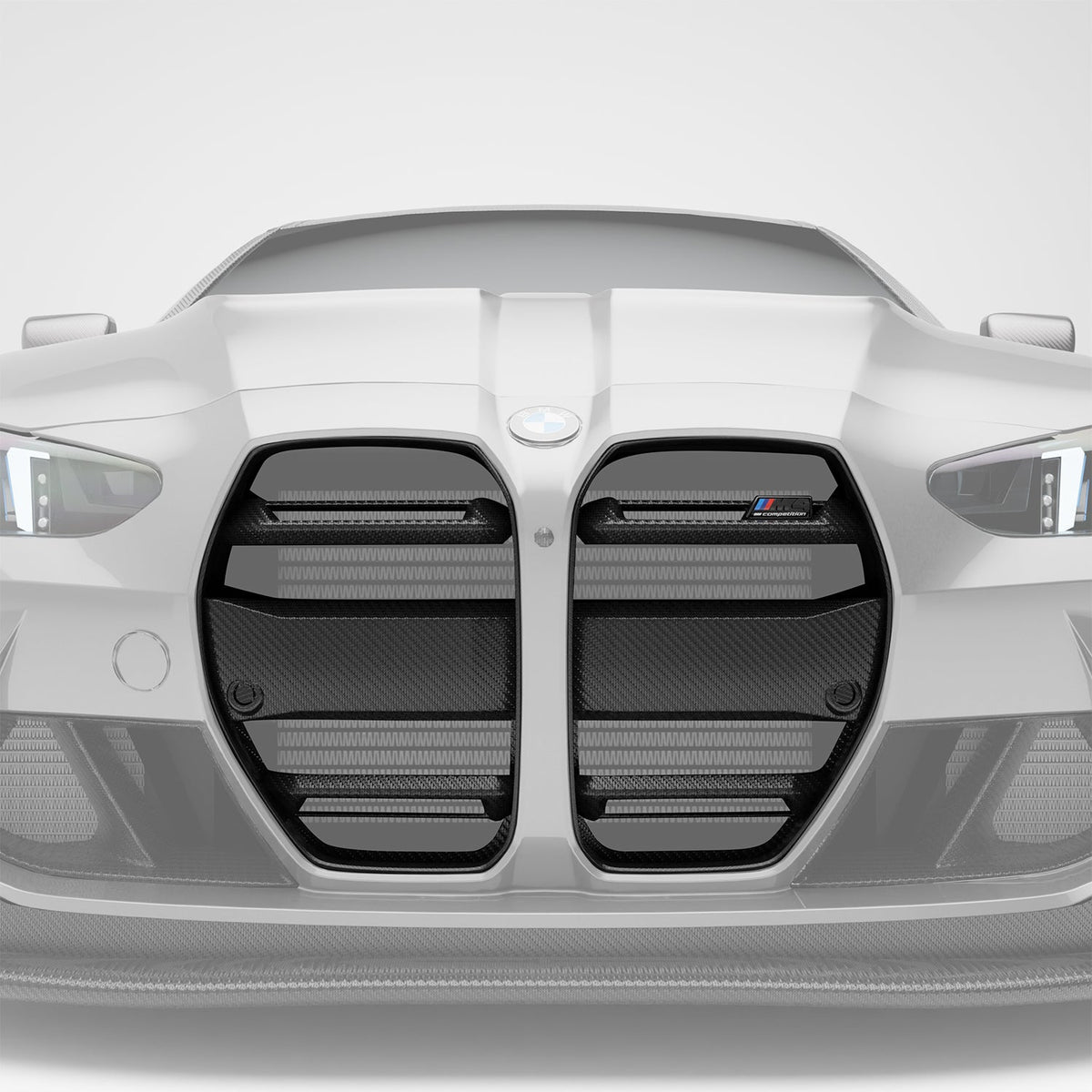 REVOZPORT BMW M4 G82 Carbon Fibre Aero Front Grille for Cars Without ACC (2021+), image 2 - Premium Bespoke AutoWorks