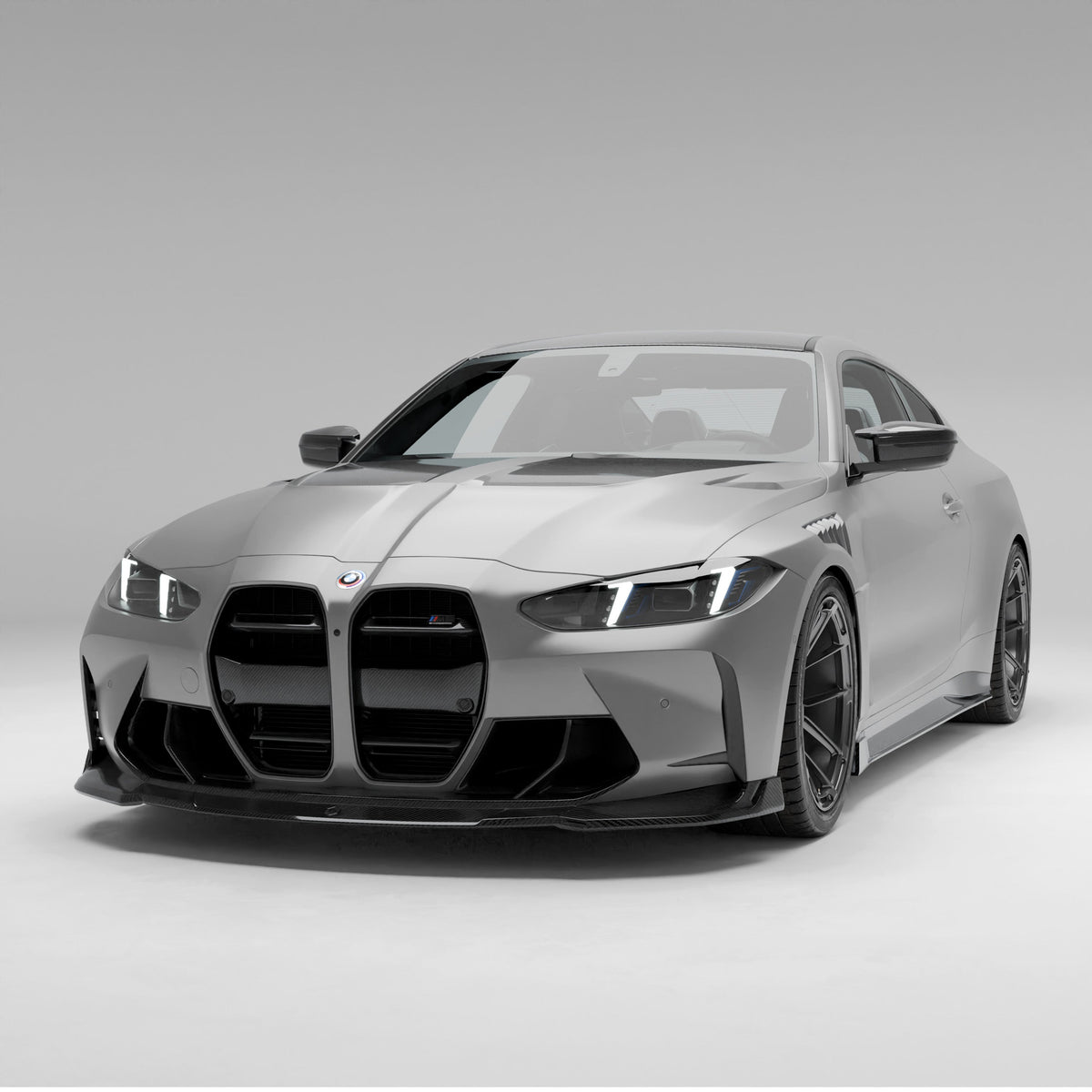 REVOZPORT BMW M4 G82 Carbon Fibre Front Bumper Canards (2021+), image 2 - Premium Bespoke AutoWorks