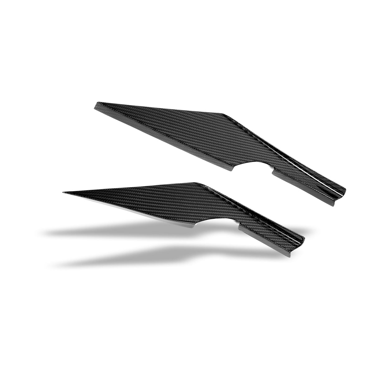 REVOZPORT BMW M4 G82 Carbon Fibre Front Bumper Canards, Design 2 (2021+), image 4 - Premium Bespoke AutoWorks