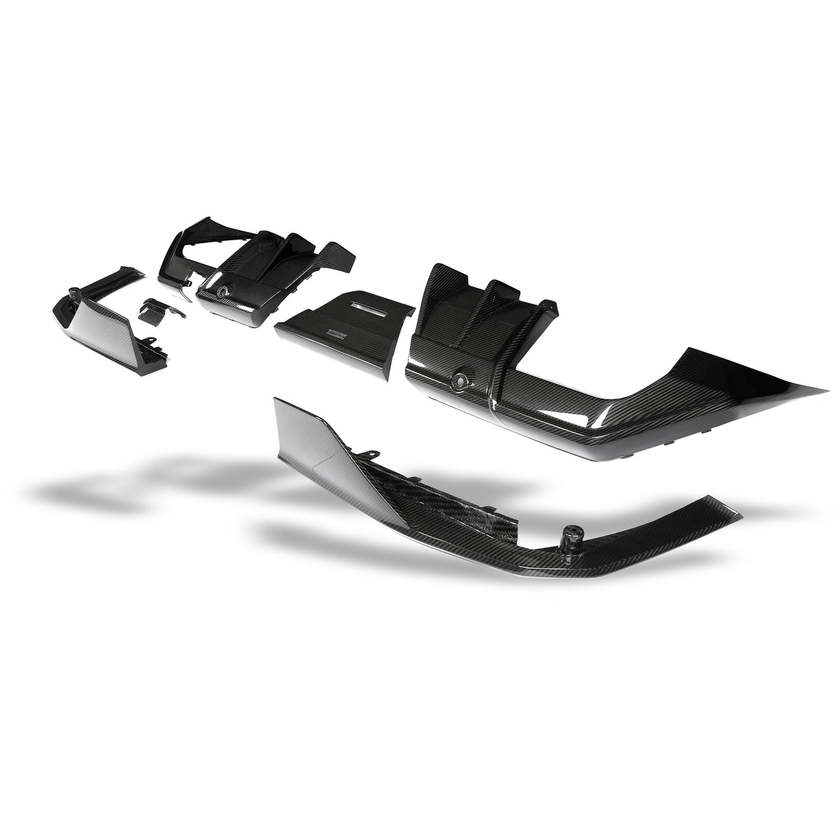 REVOZPORT BMW M5 G90 Carbon Fibre Rear Diffuser (2024+), image 4 - Premium Bespoke AutoWorks