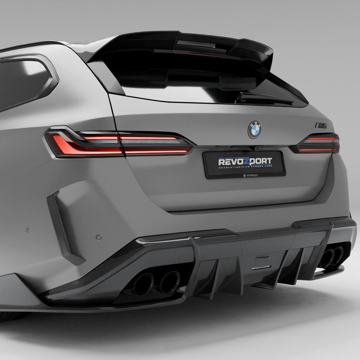 REVOZPORT BMW M5 Touring G99 Carbon Fibre Rear Canards (2025+), image 9 - Premium Bespoke AutoWorks