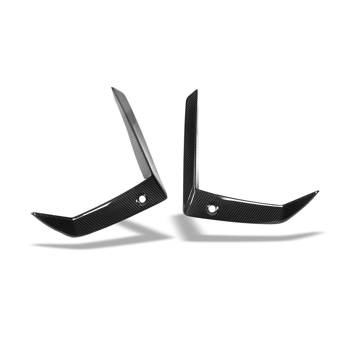 REVOZPORT BMW X5M F95 Pre-LCI Carbon Fibre Front Bumper Canards (2020-2022), image 3 - Premium Bespoke AutoWorks
