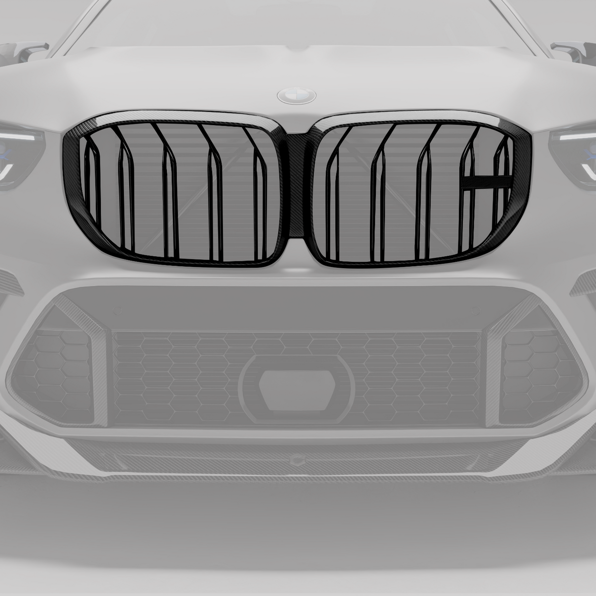 REVOZPORT BMW X5M F95 Pre-LCI Carbon Fibre Front Grille (2020-2022) - Premium Bespoke AutoWorks
