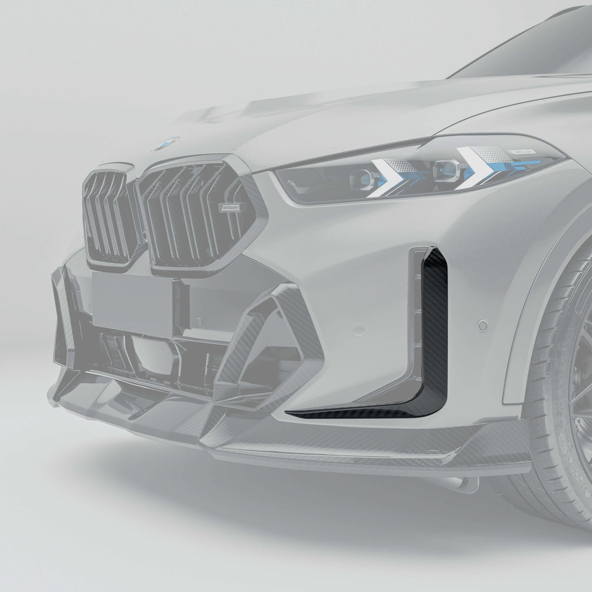 REVOZPORT BMW X6 G06 LCI Carbon Fibre Front Canards (2023+) - Premium Bespoke AutoWorks