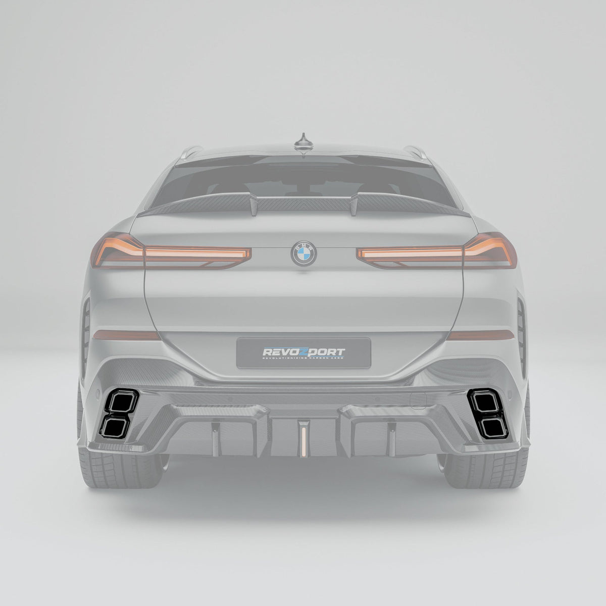 REVOZPORT BMW X6 G06 Pre-LCI 3D-Printed Alloy Exhaust Tips (2019-2023) - Premium Bespoke AutoWorks