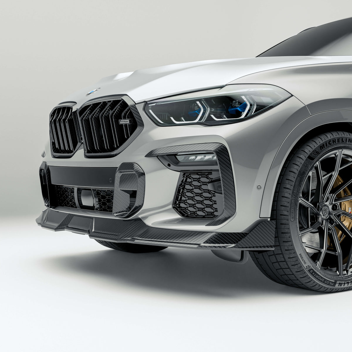 REVOZPORT BMW X6 G06 Pre-LCI Carbon Fibre Front Lip (2019-2023), image 8 - Premium Bespoke AutoWorks