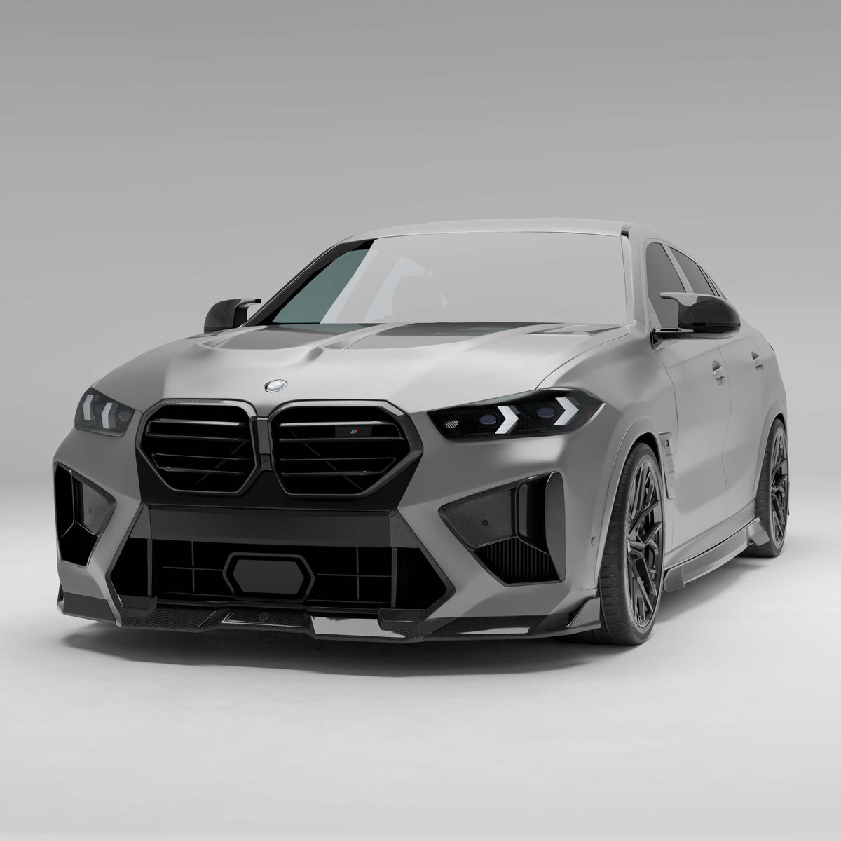 REVOZPORT BMW X6M F96 LCI Carbon Fibre Front Lip (2023+), image 2 - Premium Bespoke AutoWorks