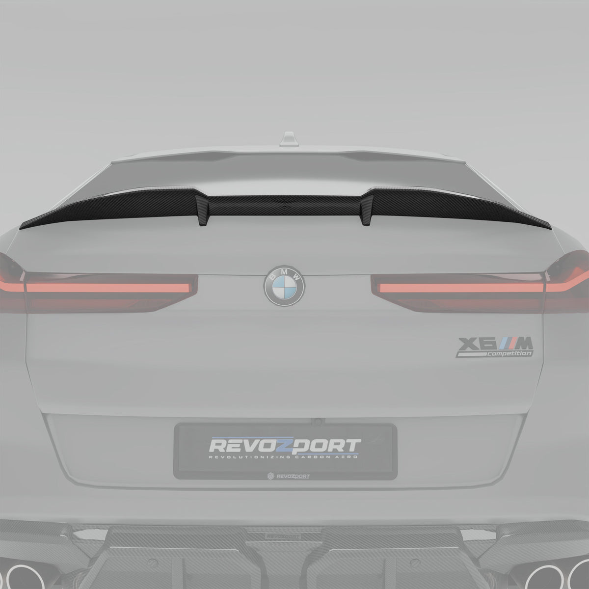 REVOZPORT BMW X6M F96 LCI Carbon Fibre Rear Spoiler (2023+) - Premium Bespoke AutoWorks