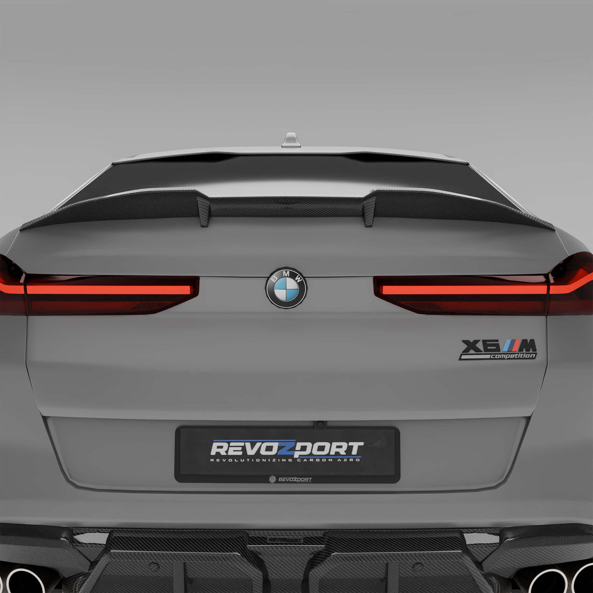 REVOZPORT BMW X6M F96 LCI Carbon Fibre Rear Spoiler (2023+), image 2 - Premium Bespoke AutoWorks
