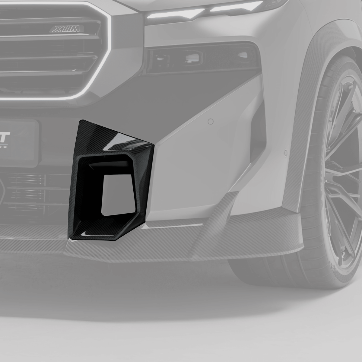 REVOZPORT BMW XM G09 Carbon Fibre Front Bumper Vent Trims (2023+) - Premium Bespoke AutoWorks