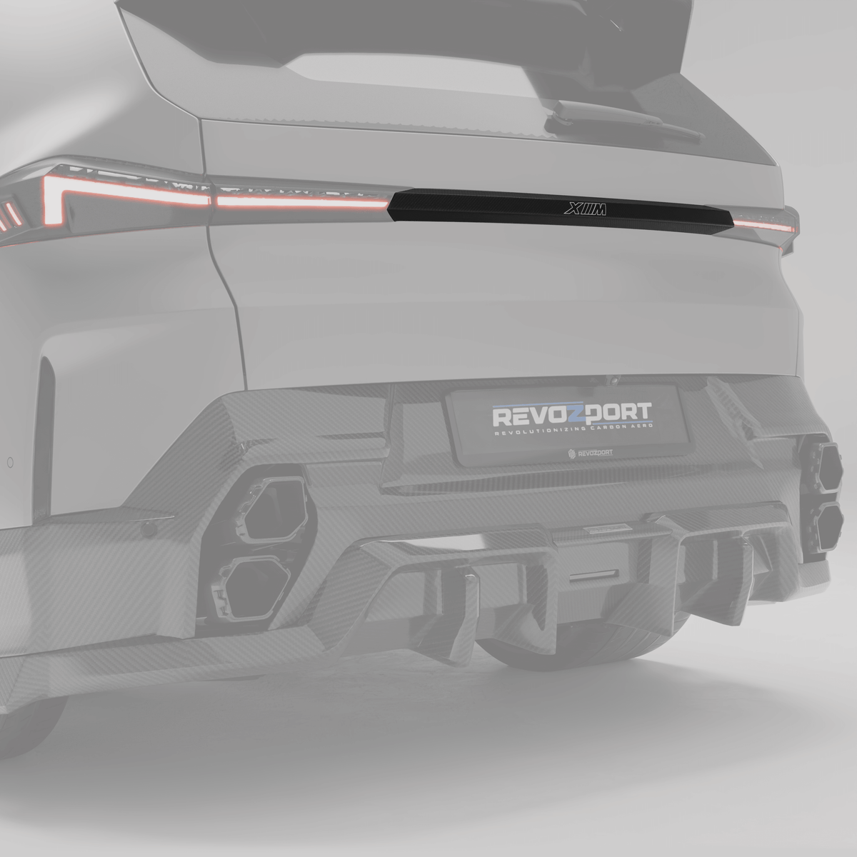 REVOZPORT BMW XM G09 Carbon Fibre Tailgate Trim Panel (2023+) - Premium Bespoke AutoWorks