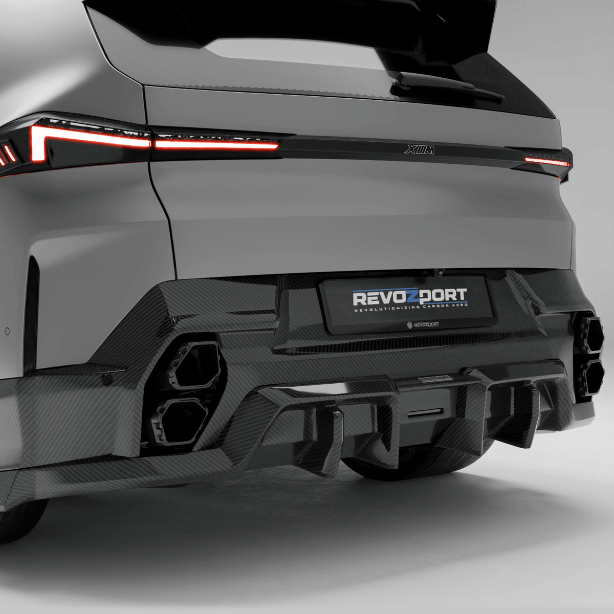REVOZPORT BMW XM G09 Carbon Fibre Tailgate Trim Panel (2023+), image 2 - Premium Bespoke AutoWorks
