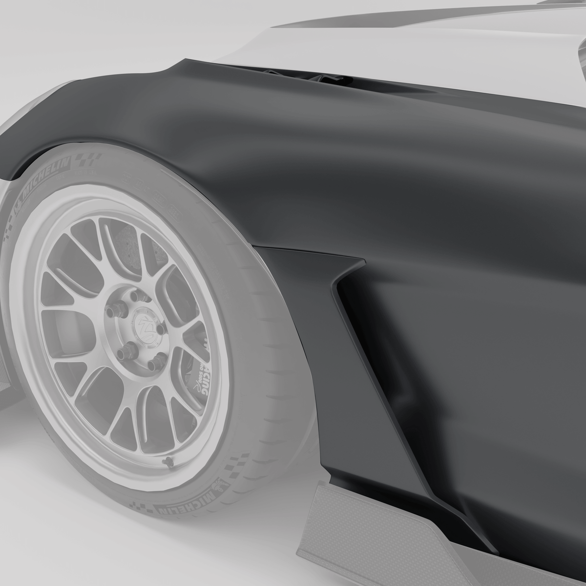 REVOZPORT Chevrolet Corvette C6 Carbon Fibre Side Fenders (2006-2013), image 2 - Premium Bespoke AutoWorks