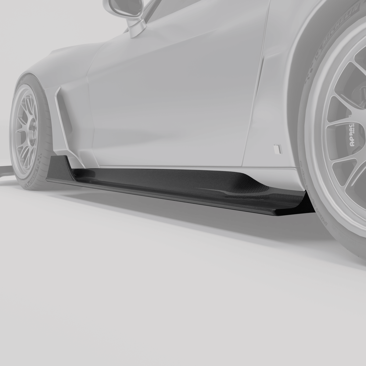 REVOZPORT Chevrolet Corvette C6 Carbon Fibre Side Skirts (2006-2013), image 2 - Premium Bespoke AutoWorks