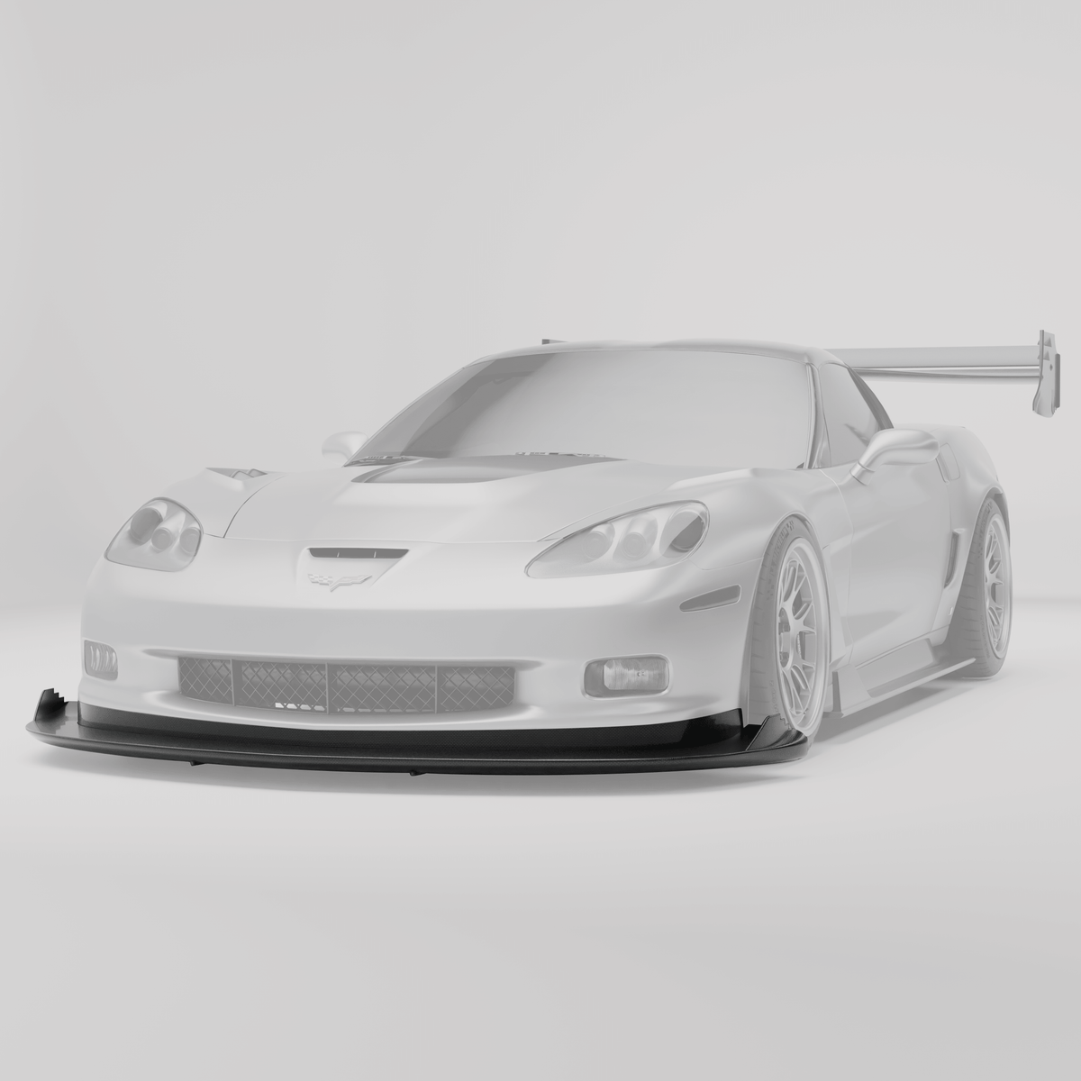 REVOZPORT Chevrolet Corvette C6 Carbon Fibre Splitter and Air Dam (2005-2013), image 2 - Premium Bespoke AutoWorks