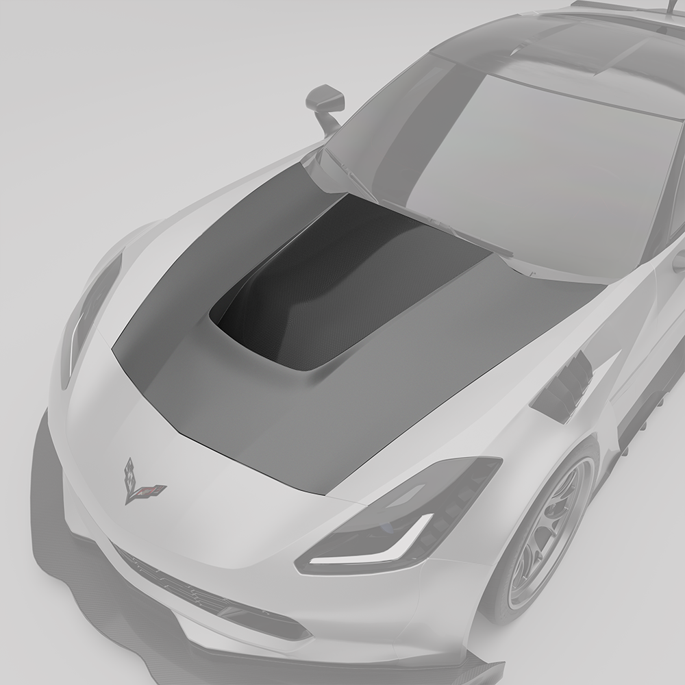 REVOZPORT Chevrolet Corvette C7 Carbon Fibre Bonnet (2014-2019), image 2 - Premium Bespoke AutoWorks