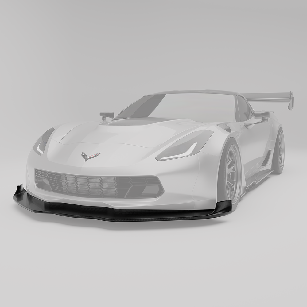 REVOZPORT Chevrolet Corvette C7 Carbon Fibre Splitter and Air Dam (2014-2019), image 2 - Premium Bespoke AutoWorks