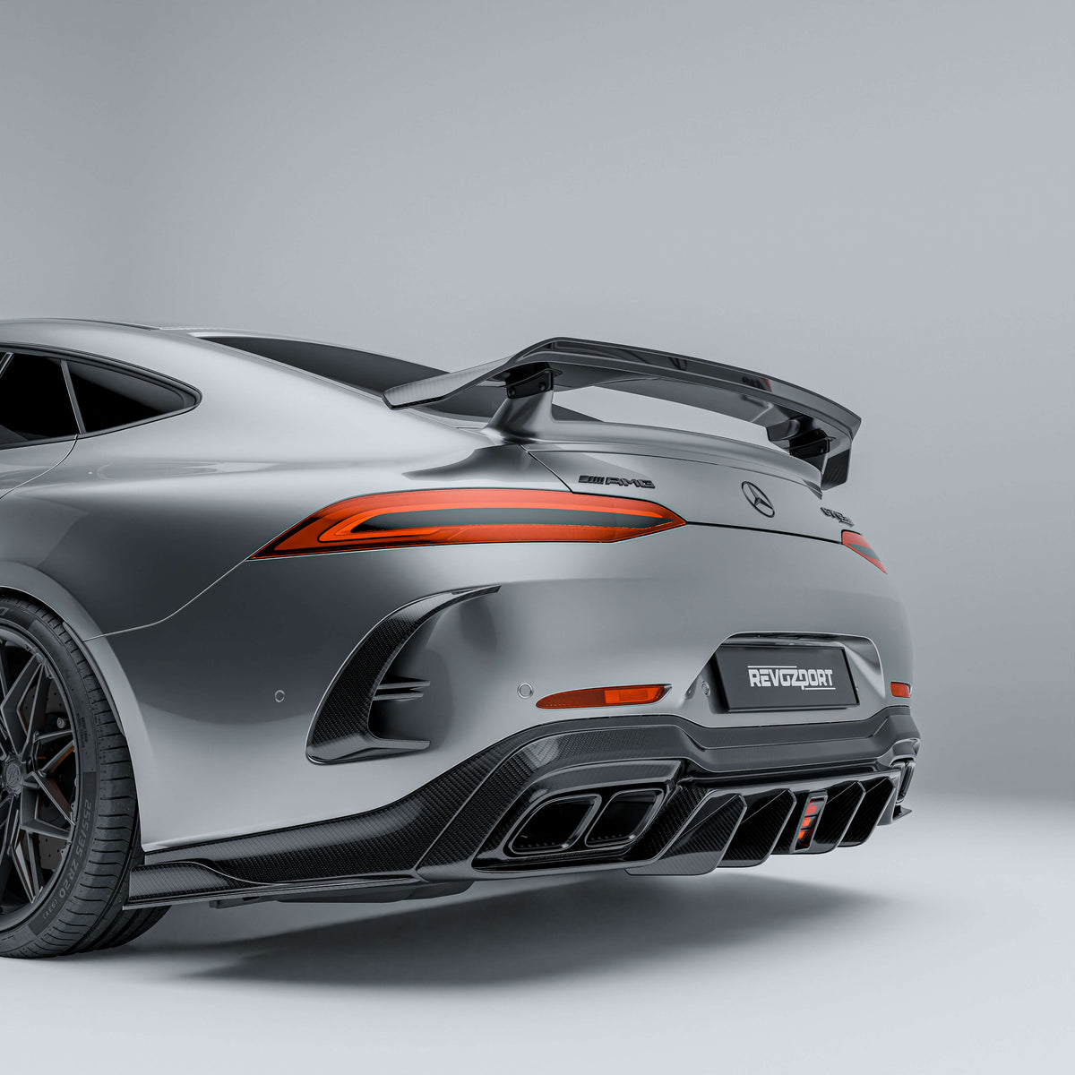 REVOZPORT Mercedes-AMG GT 63 S 4-Door X290 Carbon Fibre Rear Diffuser (2019+), image 2 - Premium Bespoke AutoWorks