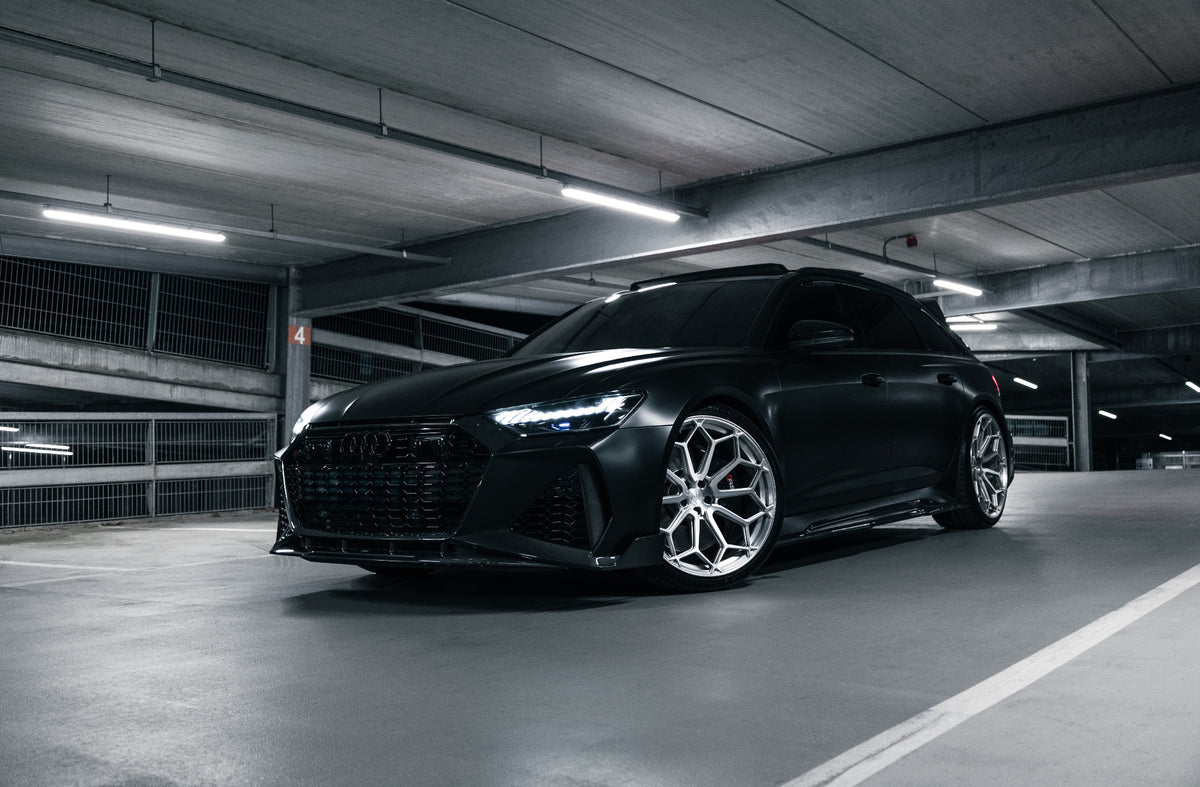 Audi RS6 C8 on PB Forged PBF-12 22 inch forged monoblock wheels