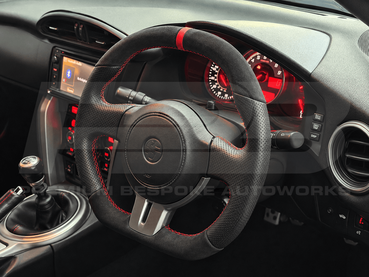 Toyota custom steering wheel, hand-finished to order by Premium Bespoke AutoWorks